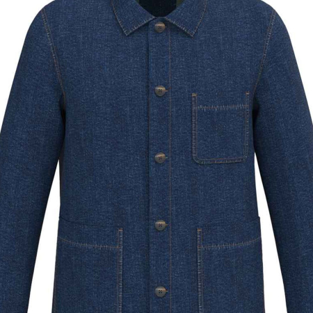 NS614 Native Spirit Unisex Dropped Shoulder Denim Jacket image 1