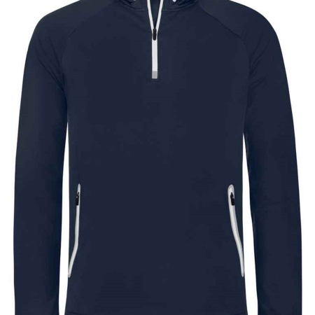 PA360 Proact Zip Neck Hooded Sweatshirt image 1