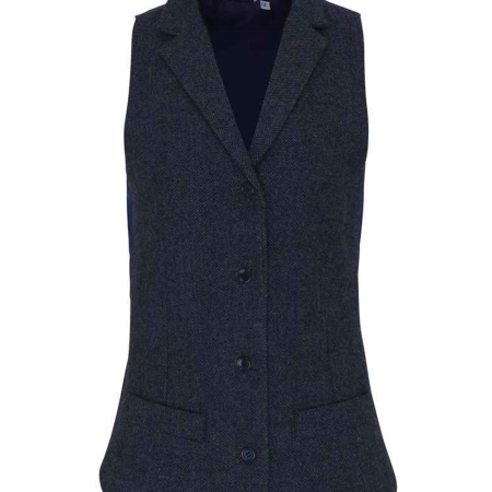 PR626 Premier Ladies Herringbone Waistcoat image 1