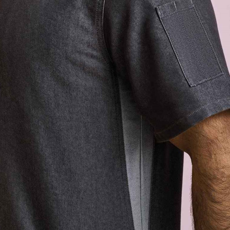 PR906 Premier Short Sleeve Zipped Chef's Jacket image 1