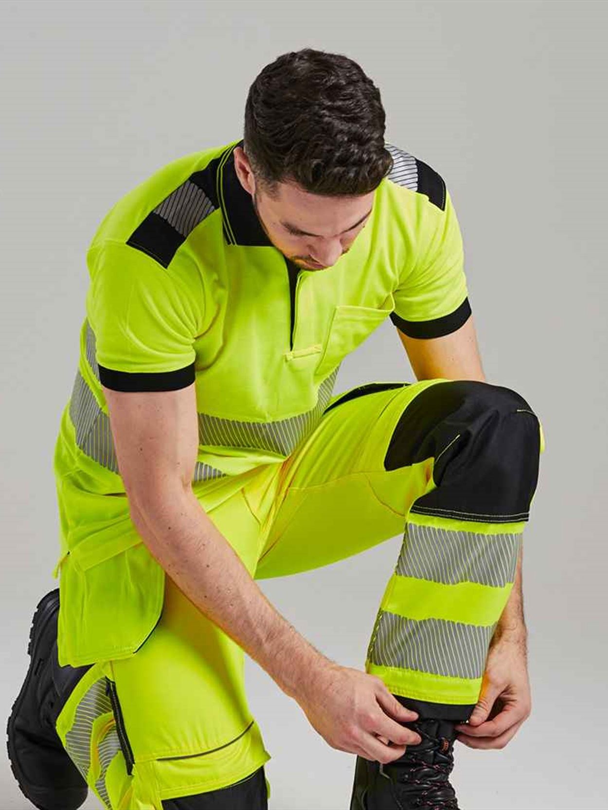 PW1003 T180 Portwest PW3 Hi-Vis Polo Shirt image 1