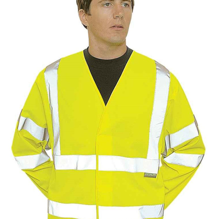 PW308 C473 Portwest Hi-Vis Two Band and Braces Jacket image 1