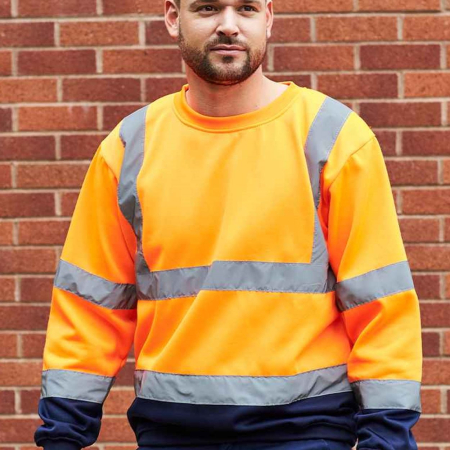 PW668 B306 Portwest Hi-Vis Two Tone Sweatshirt image 1