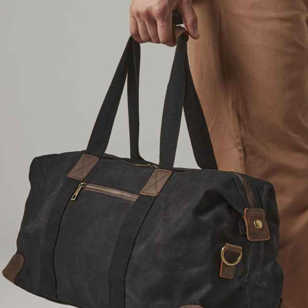 QD650 Quadra Heritage Waxed Canvas Holdall image 1