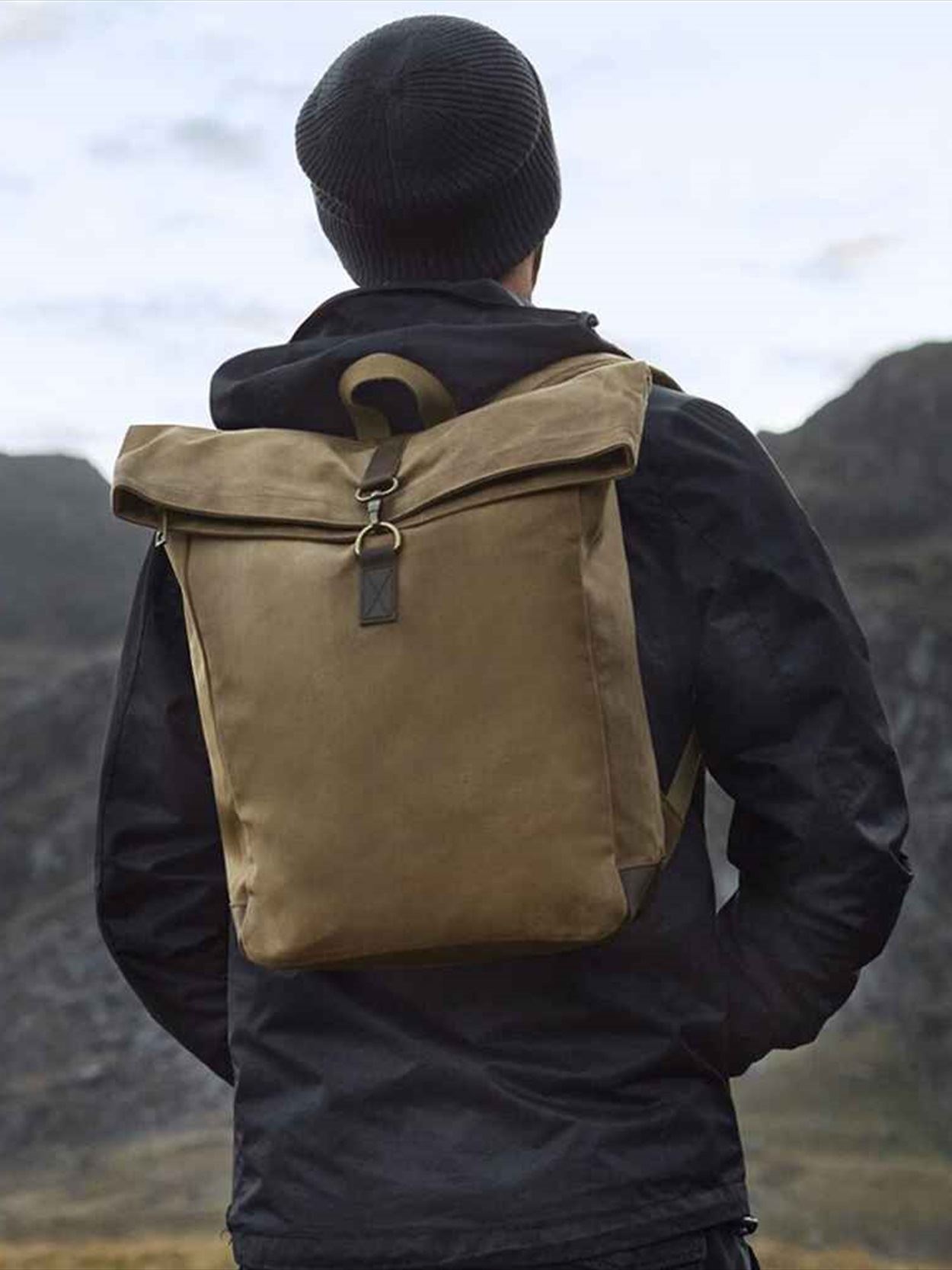 QD655 Quadra Heritage Waxed Canvas Backpack image 2