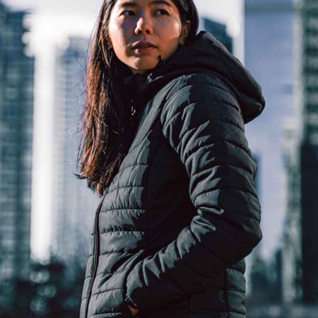 QXH-1W Stormtech Ladies Nautilus Quilted Hooded Jacket image 1