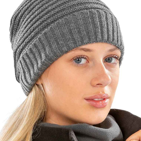 RC376X Result Braided Fleece Lined Hat image 1