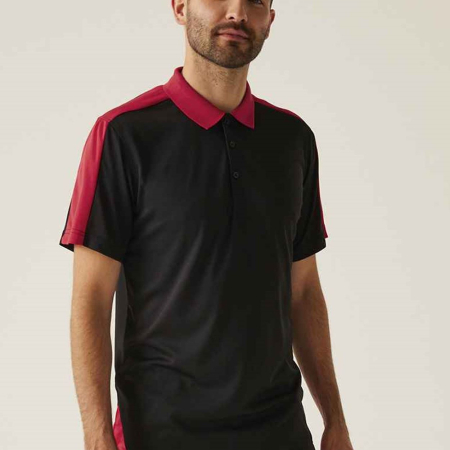 RG424 TRS174 Regatta Contrast Quick Wicking Piqué Polo Shirt image 1