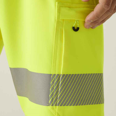 RG536 TRJ606 Regatta High Visibility Prolite Stretch Jog Pants image 1