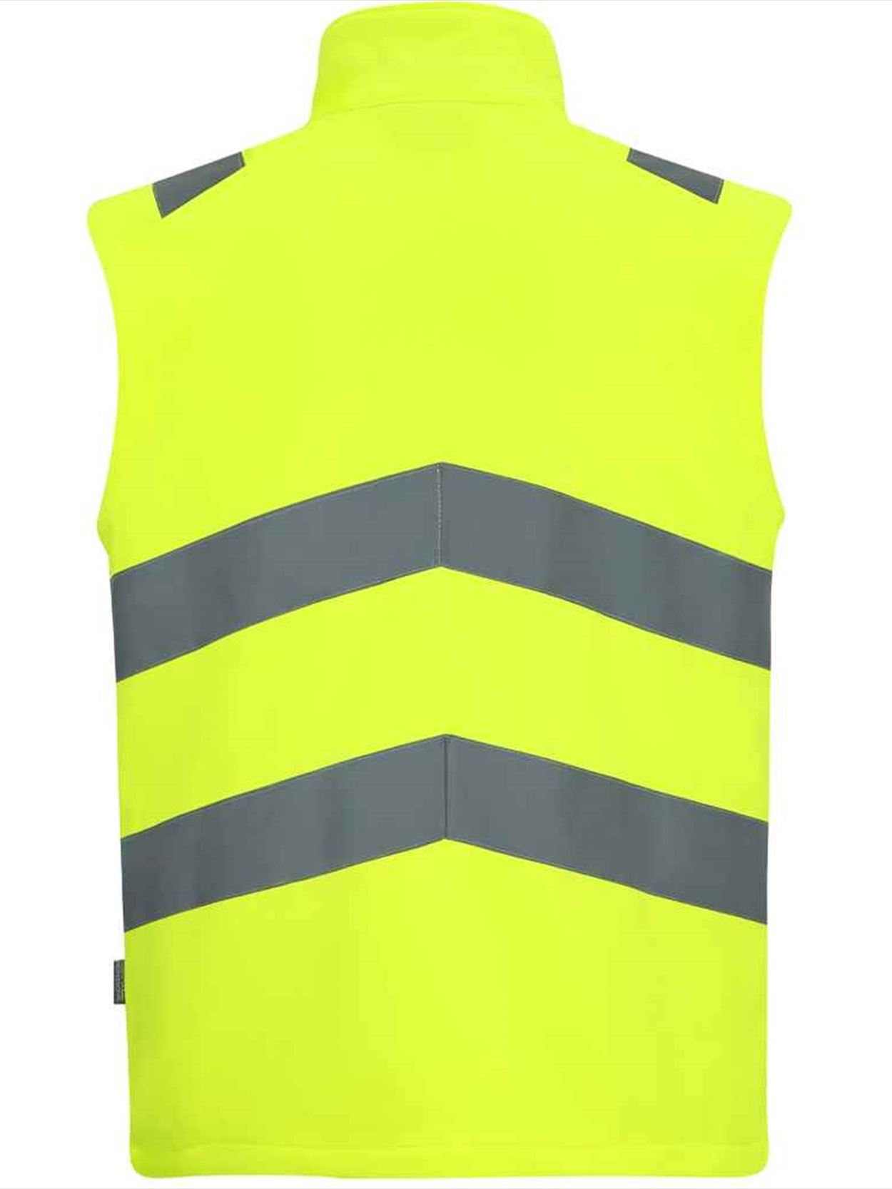 RG560 TRB201 Regatta High Visibility Pro Contract Ablaze Soft Shell Bodywarmer image 3