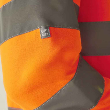 RG563 TRF813 Regatta High Visibility Pro Contract Crew Neck Sweatshirt image 1