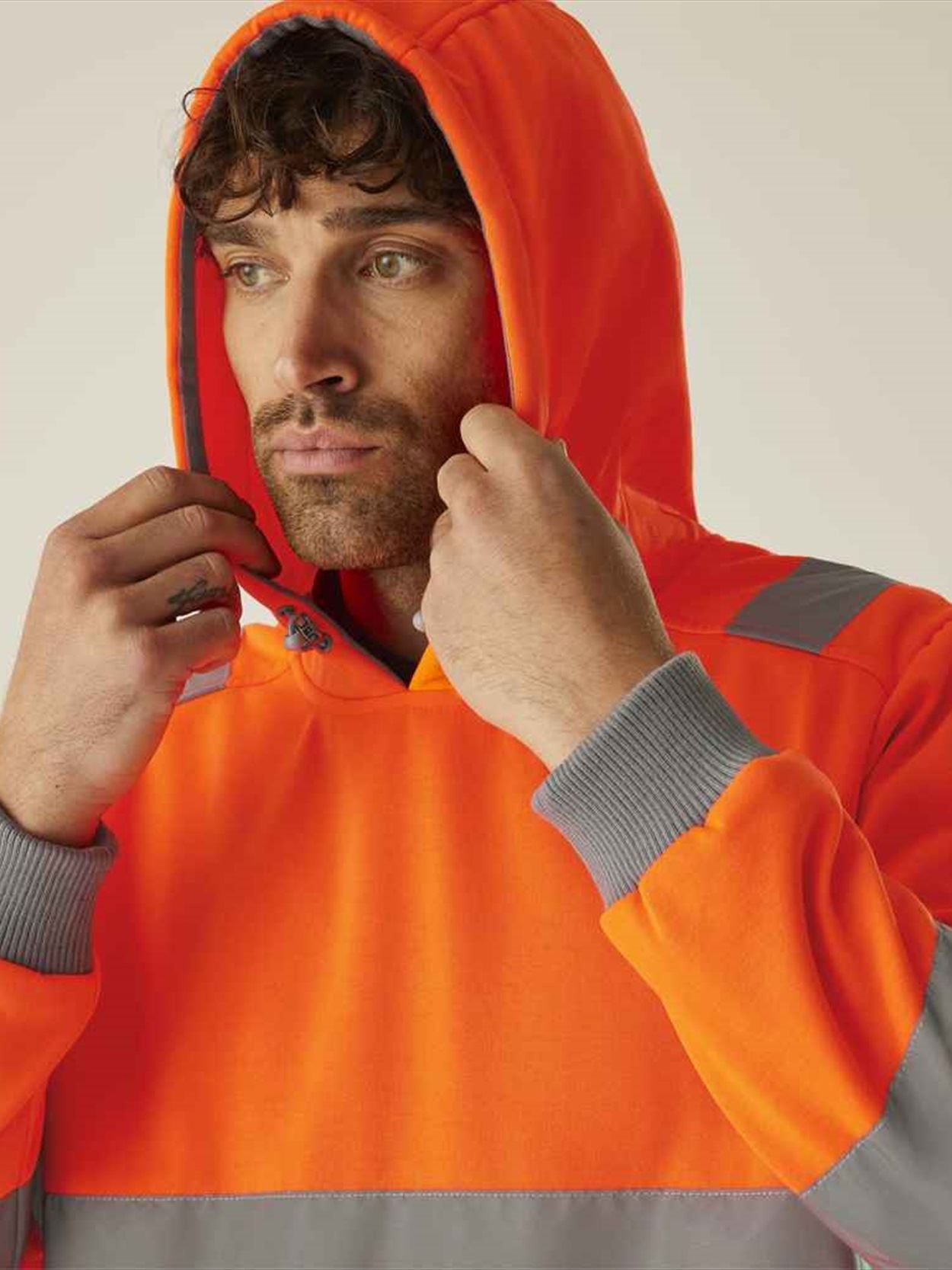 RG564 TRF814 Regatta High Visibility Pro Contract Hoodie image 1