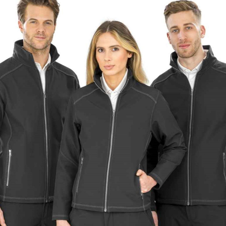 RS455F R455F Result Work-Guard Ladies Treble Stitch Soft Shell Jacket image 1