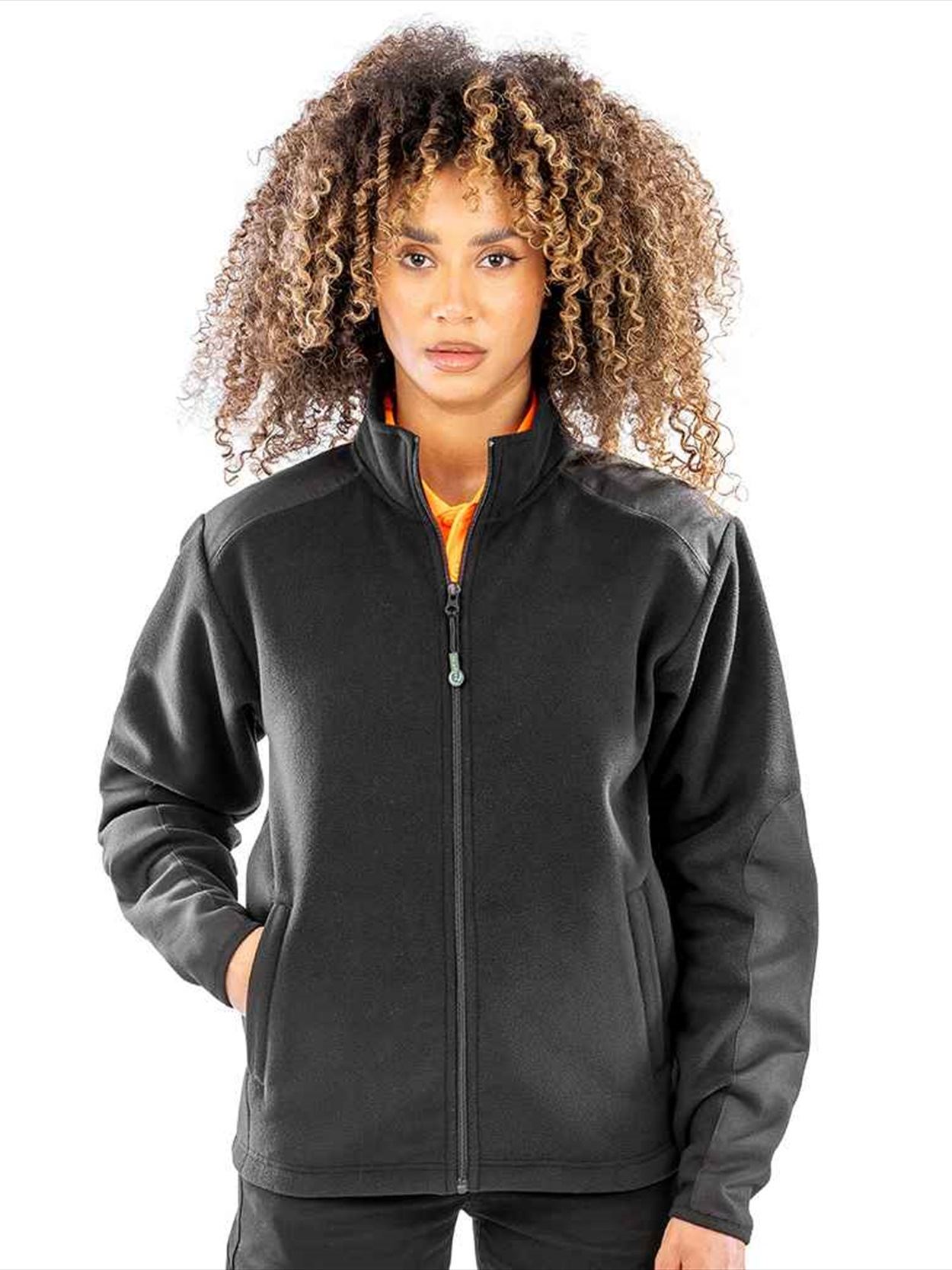 RS515 R515X Result Recycled Heavy Duty Micro Fleece Jacket image 1