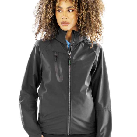 RS909 R909X Result Recycled Three Layer Printable Hooded Soft Shell Jacket image 1