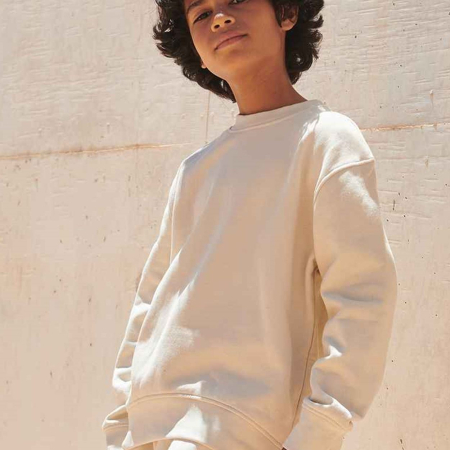 SM530 SF Clothing Kids Sustainable Fashion Curved Hem Sweatshirt image 1