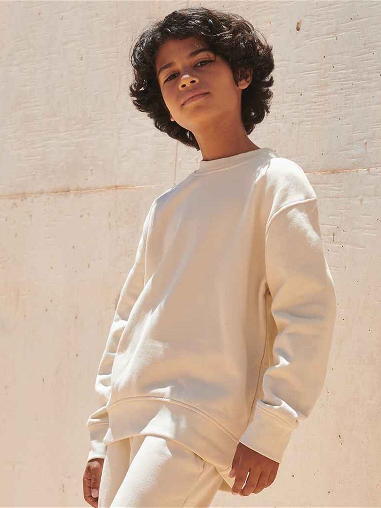 SM530 SF Clothing Kids Sustainable Fashion Curved Hem Sweatshirt image 1