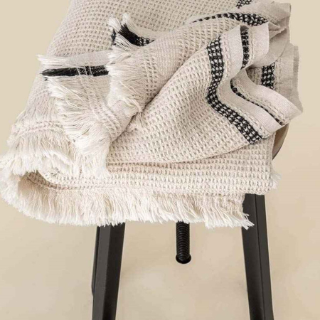 SP121 Spasso Honeycomb Striped Plaid Fouta image 1