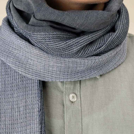 SP155 Spasso Graphite Ink Striped Scarf image 1