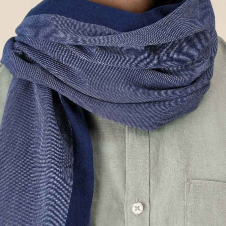 SP158 Spasso Blue Dotted Scarf image 1