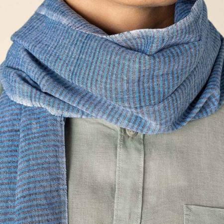 SP161 Spasso Blue Lines Scarf image 1