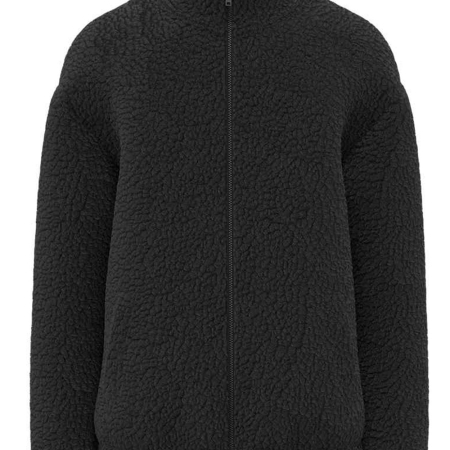 SP404 Spasso Unisex Sherpa Drop Shoulder Full Zip Sweat Jacket image 1