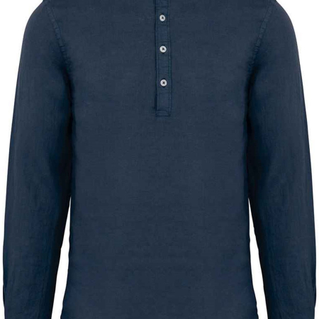SP507 Spasso Washed Mao Collar Shirt image 1