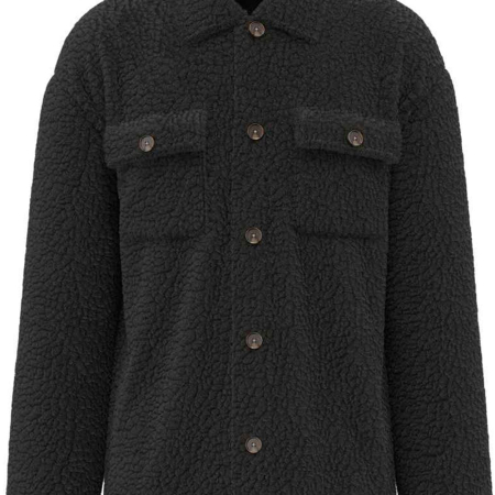 SP508 Spasso Unisex Sherpa Drop Shoulder Overshirt image 1