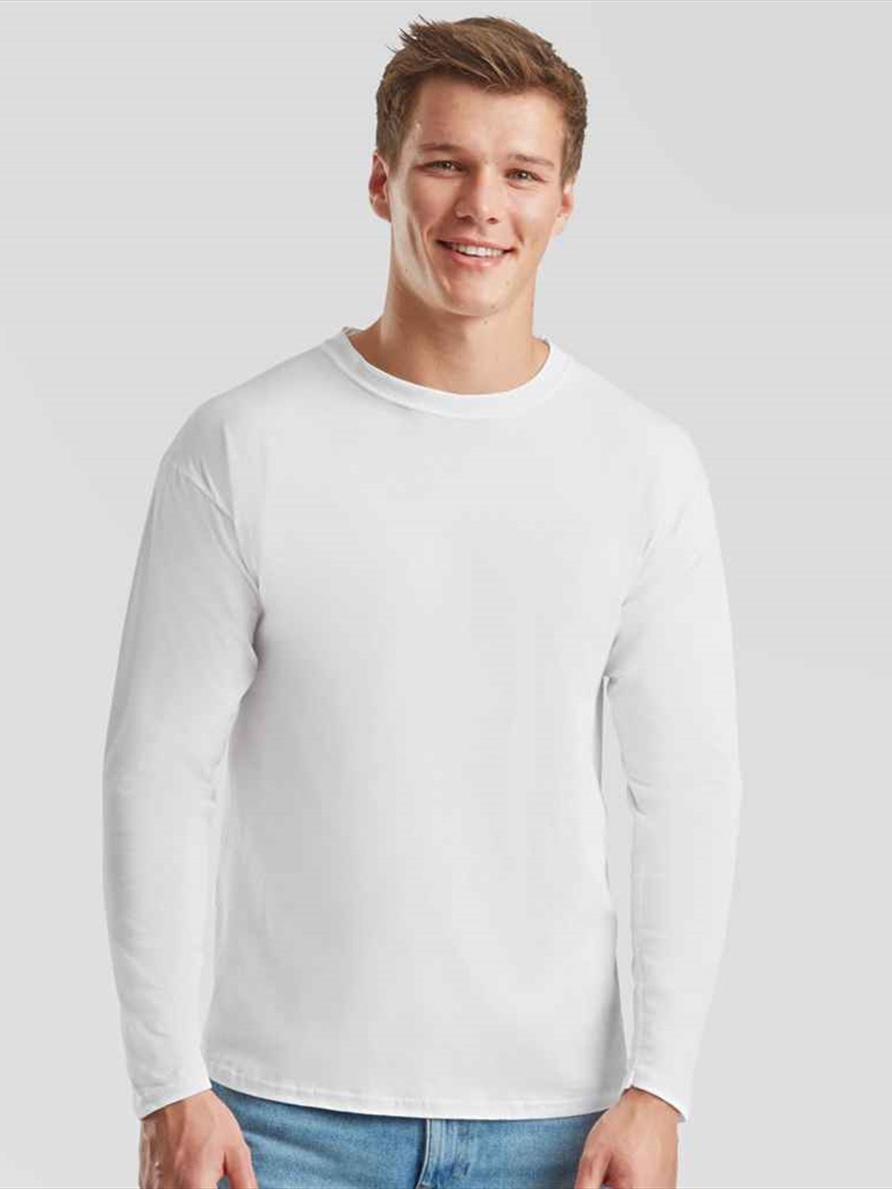 SS632 614280 Fruit of the Loom Original Long Sleeve T-Shirt image 2