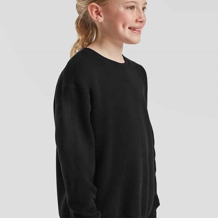 SSE9B 620310 Fruit of the Loom Kids Premium Drop Shoulder Sweatshirt image 1