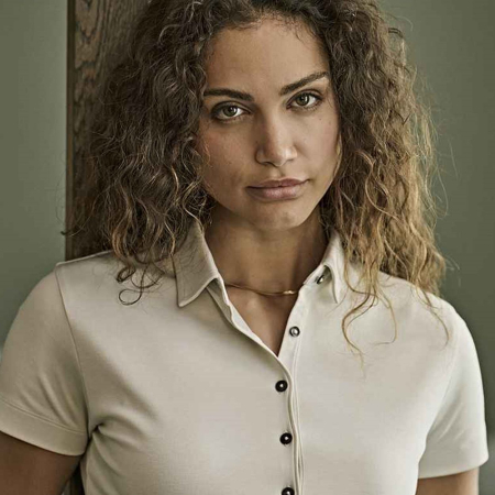 T1441 1441 Tee Jays Ladies Pima Cotton Interlock Polo Shirt image 1