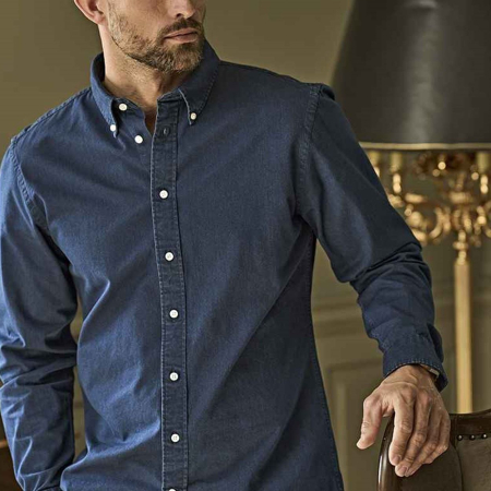 T4002 4002 Tee Jays Long Sleeve Casual Twill Shirt image 1
