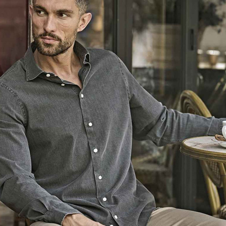 T4004 4004 Tee Jays Denim Shirt image 1