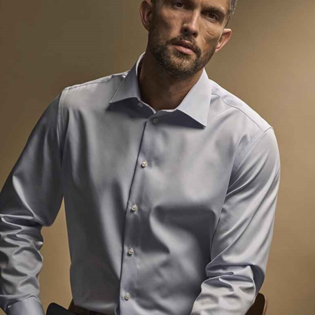 T4020 4020 Tee Jays Luxury Comfort Fit Long Sleeve Oxford Shirt image 1