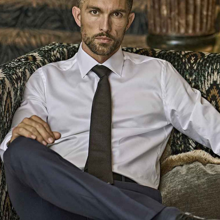 T4021 4021 Tee Jays Luxury Slim Fit Long Sleeve Oxford Shirt image 1