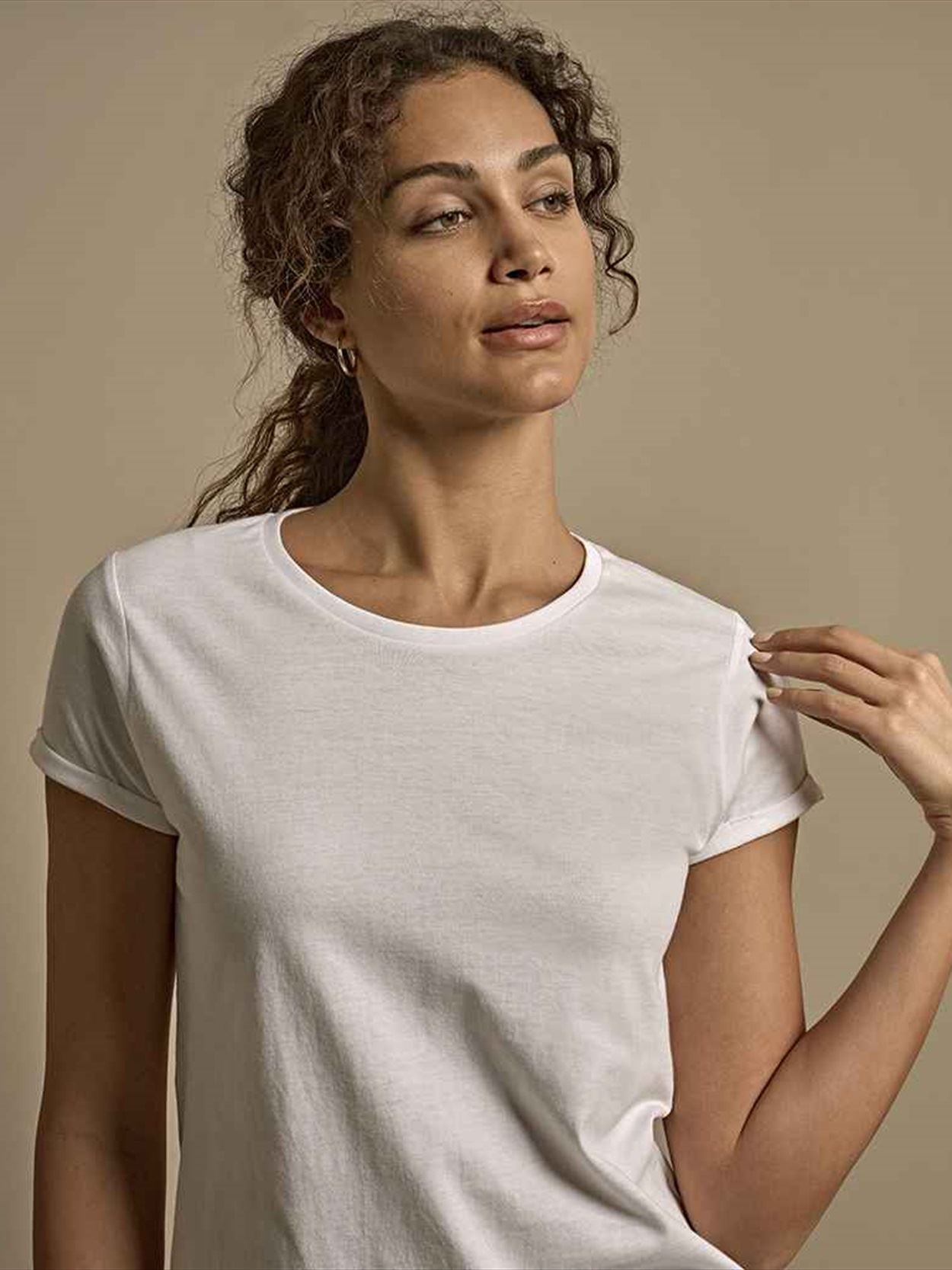 T5063 5063 Tee Jays Ladies Roll-Up T-Shirt image 1