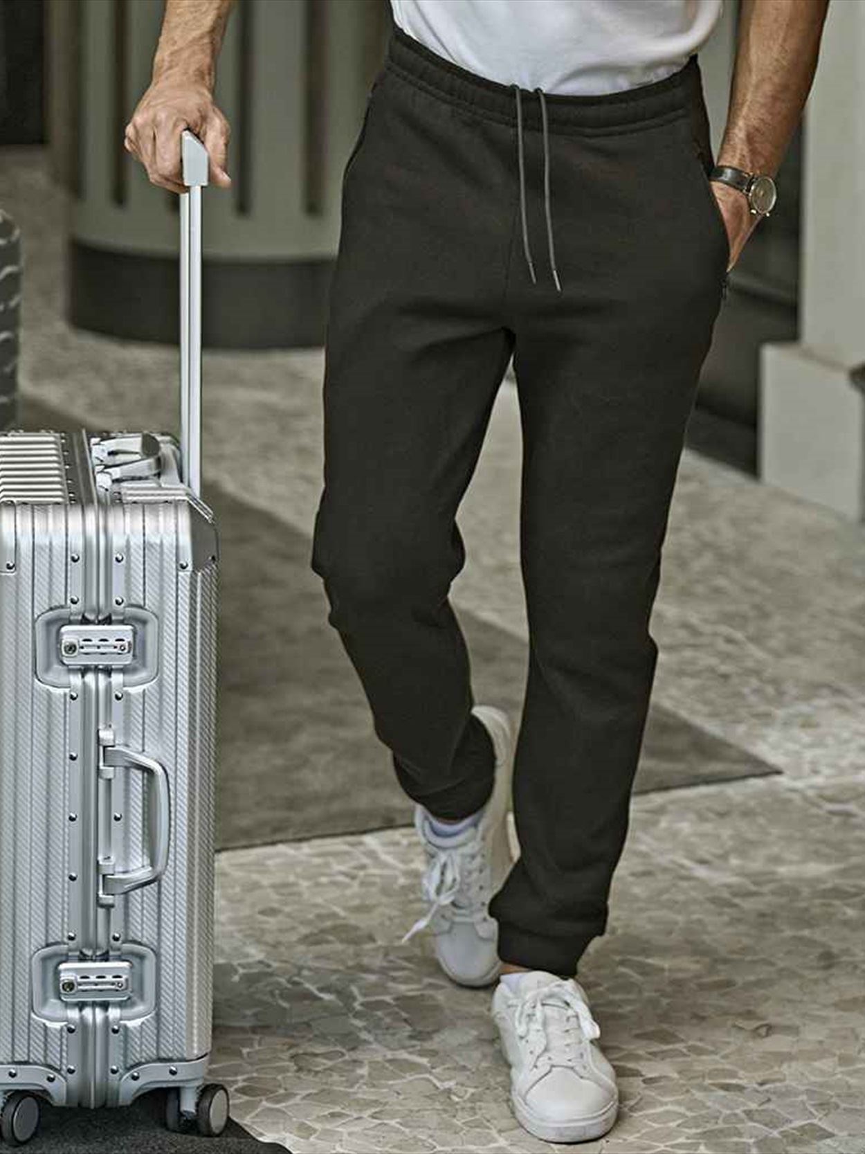 T5510 5510 Tee Jays Ribbed Interlock Sweat Pants image 1