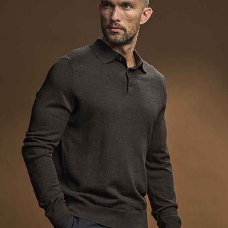 T6002 6002 Tee Jays Knitted Polo Shirt image 1
