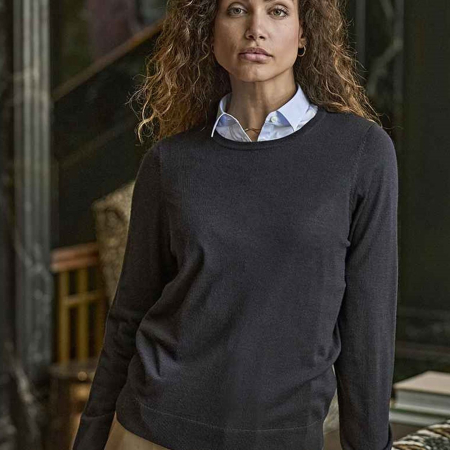 T6006 6006 Tee Jays Ladies Crew Neck Sweater image 1