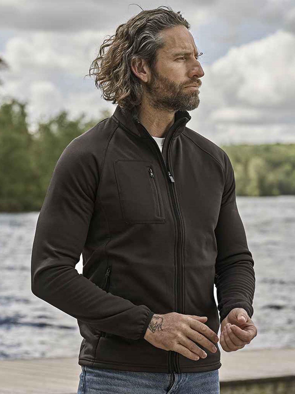 T9100 9100 Tee Jays Stretch Fleece Jacket image 1