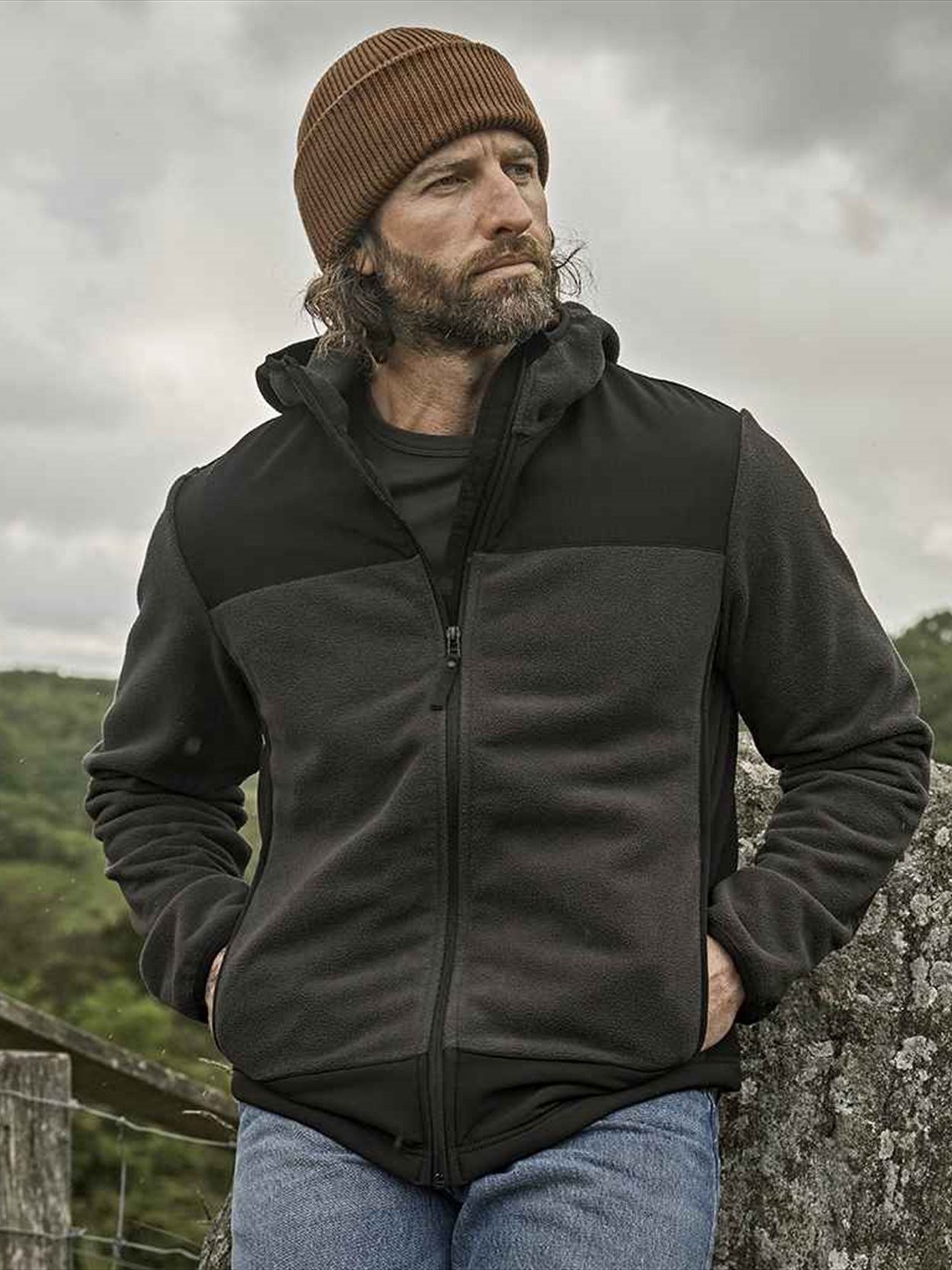 T9124 9124 Tee Jays Mountain Hooded Fleece Jacket image 1