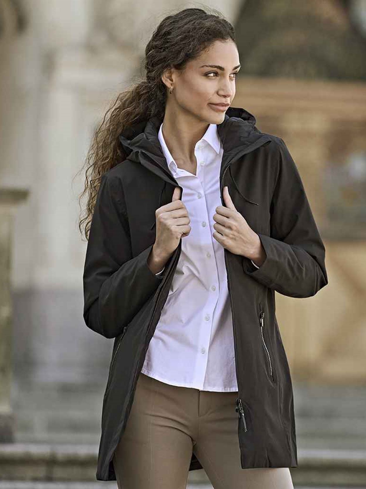 T9609 9609 Tee Jays Ladies All Weather Parka Jacket image 1