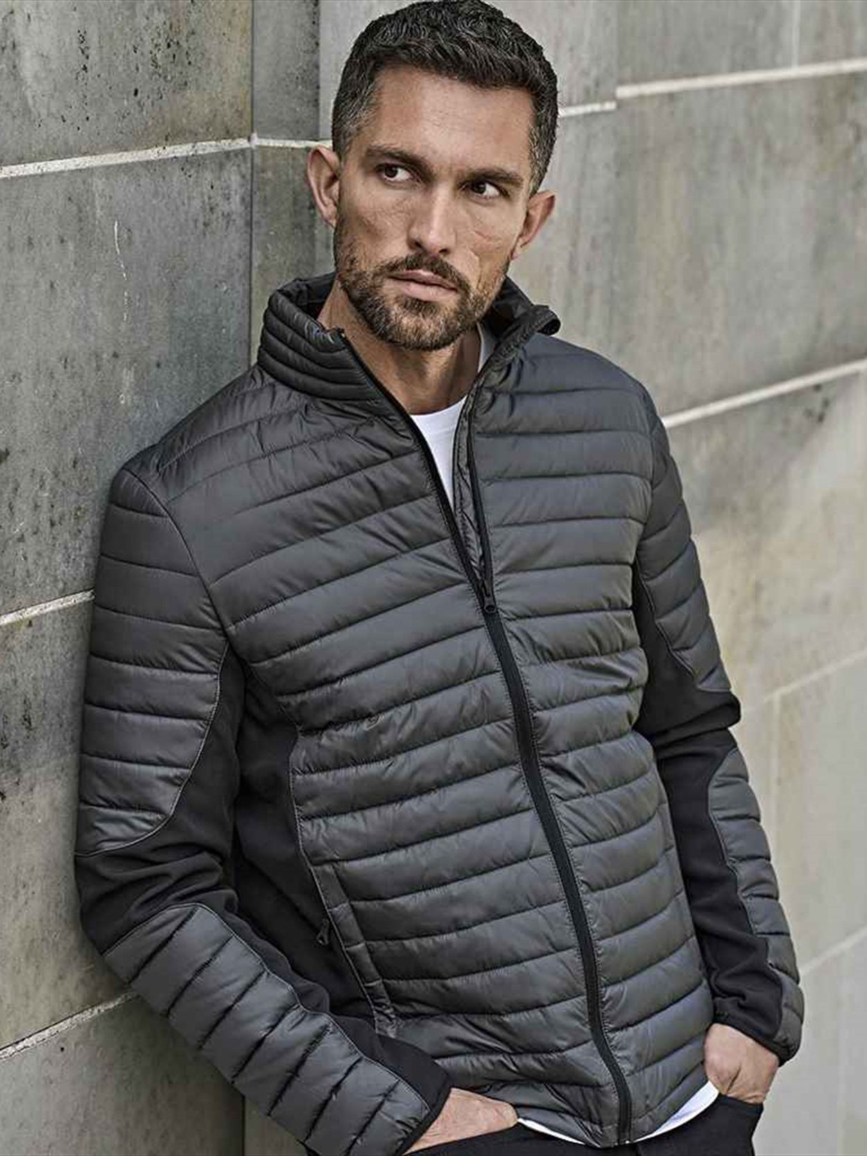 T9626 9626 Tee Jays Crossover Padded Jacket image 1