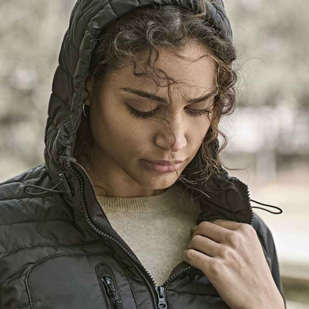 T9629 9629 Tee Jays Ladies Crossover Hooded Jacket image 1