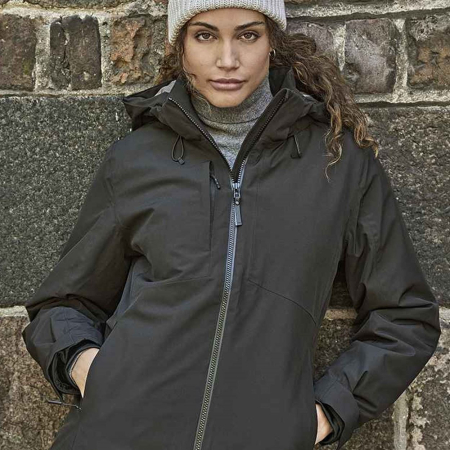T9681 9681 Tee Jays Ladies All Weather Winter Jacket image 1