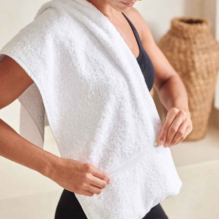 TC007 Towel City Luxury Pocket Gym Towel image 1