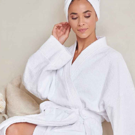 TC021 Towel City Kimono Towelling Robe image 1