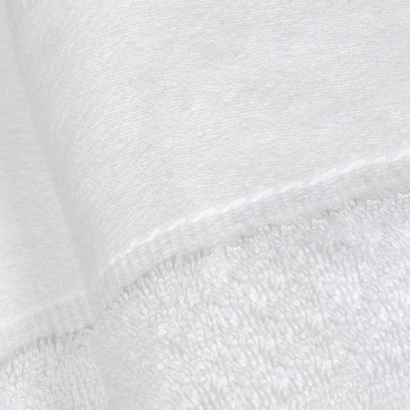 TC503 Towel City Organic Printable Border Hand Towel image 1