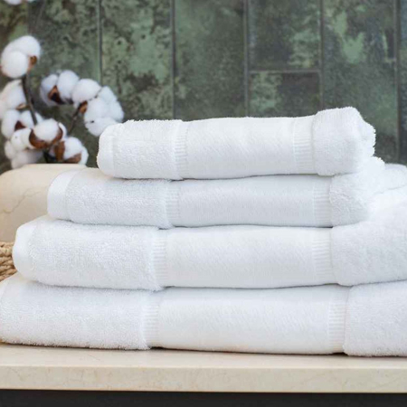 TC504 Towel City Organic Printable Border Bath Towel image 1