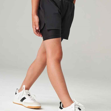 TL617 Tombo Kids Double Layer Sports Shorts image 1